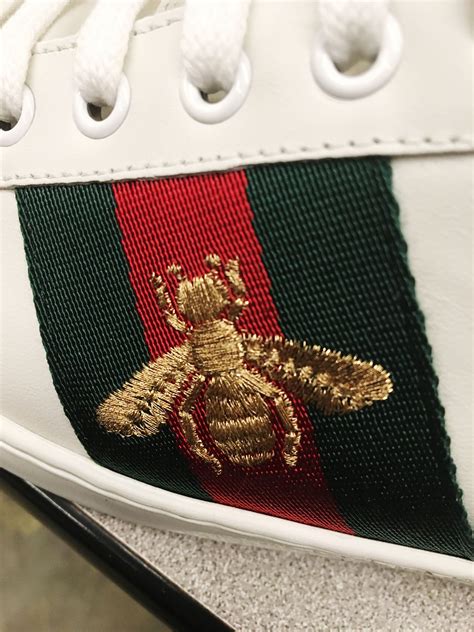 gucci bee shoes india|Gucci ace bee embroidered.